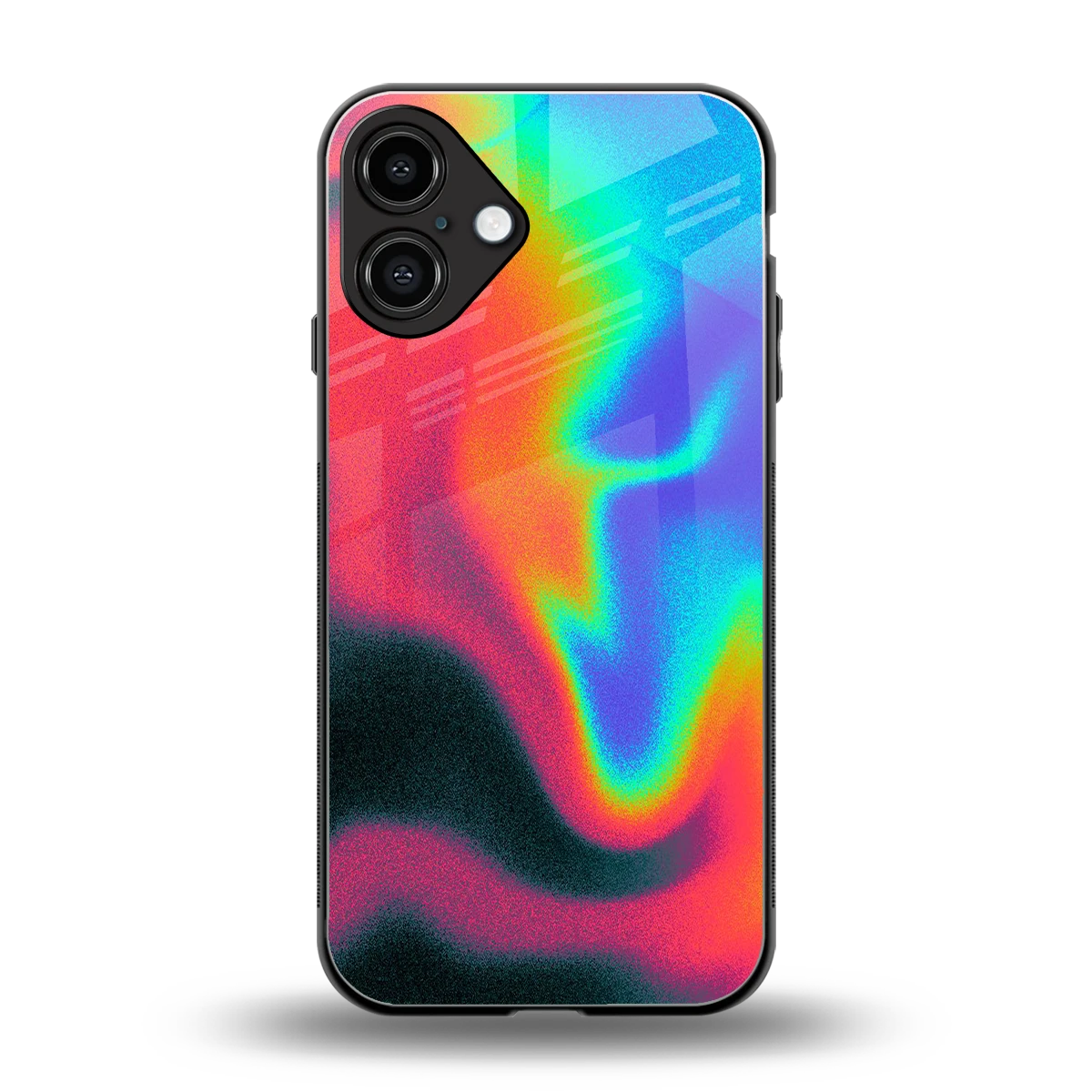 Whirlwind Aura back phone cover | glass case for iphone 16 plus