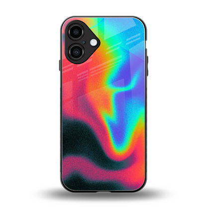 Whirlwind Aura back phone cover | glass case for iphone 16 plus