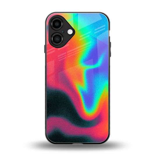 Whirlwind Aura back phone cover | glass case for iphone 16 plus