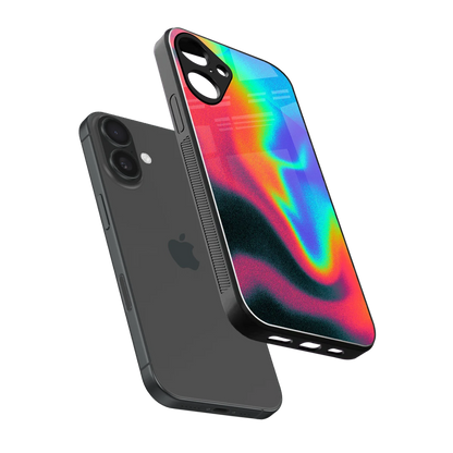 Whirlwind Aura sleek iphone 16 plus cover with tempered glass back and TPU edges