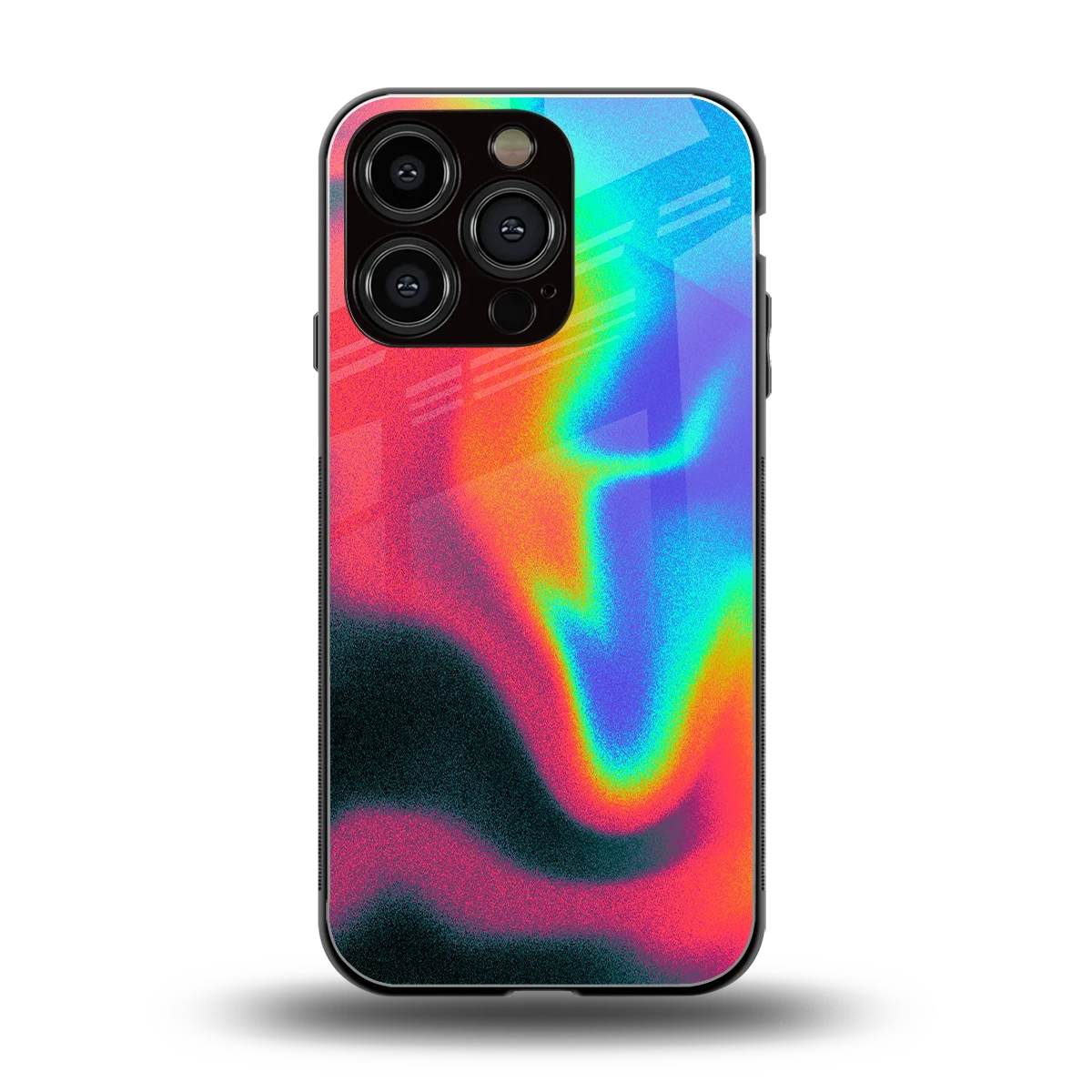 Whirlwind Aura back phone cover | glass case for iphone 16 pro