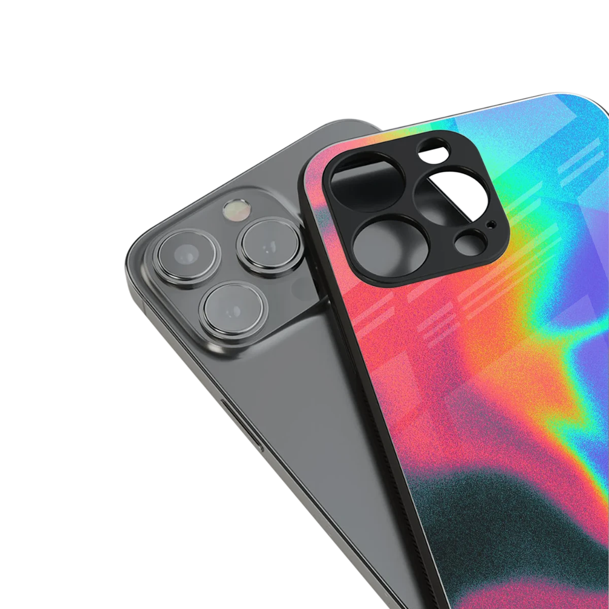 Whirlwind Aura stylish phone case for iphone 13 pro | glossy glass and slim fit