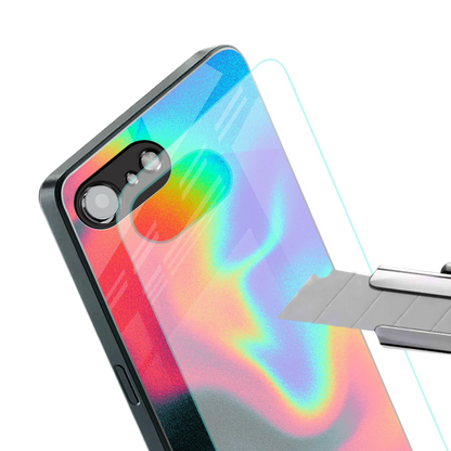 Whirlwind Aura stylish phone case for iphone 16e | glossy glass and slim fit