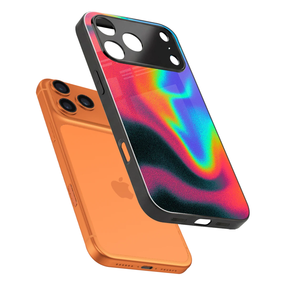 Whirlwind Aura sleek iphone 17 pro max cover with tempered glass back and TPU edges