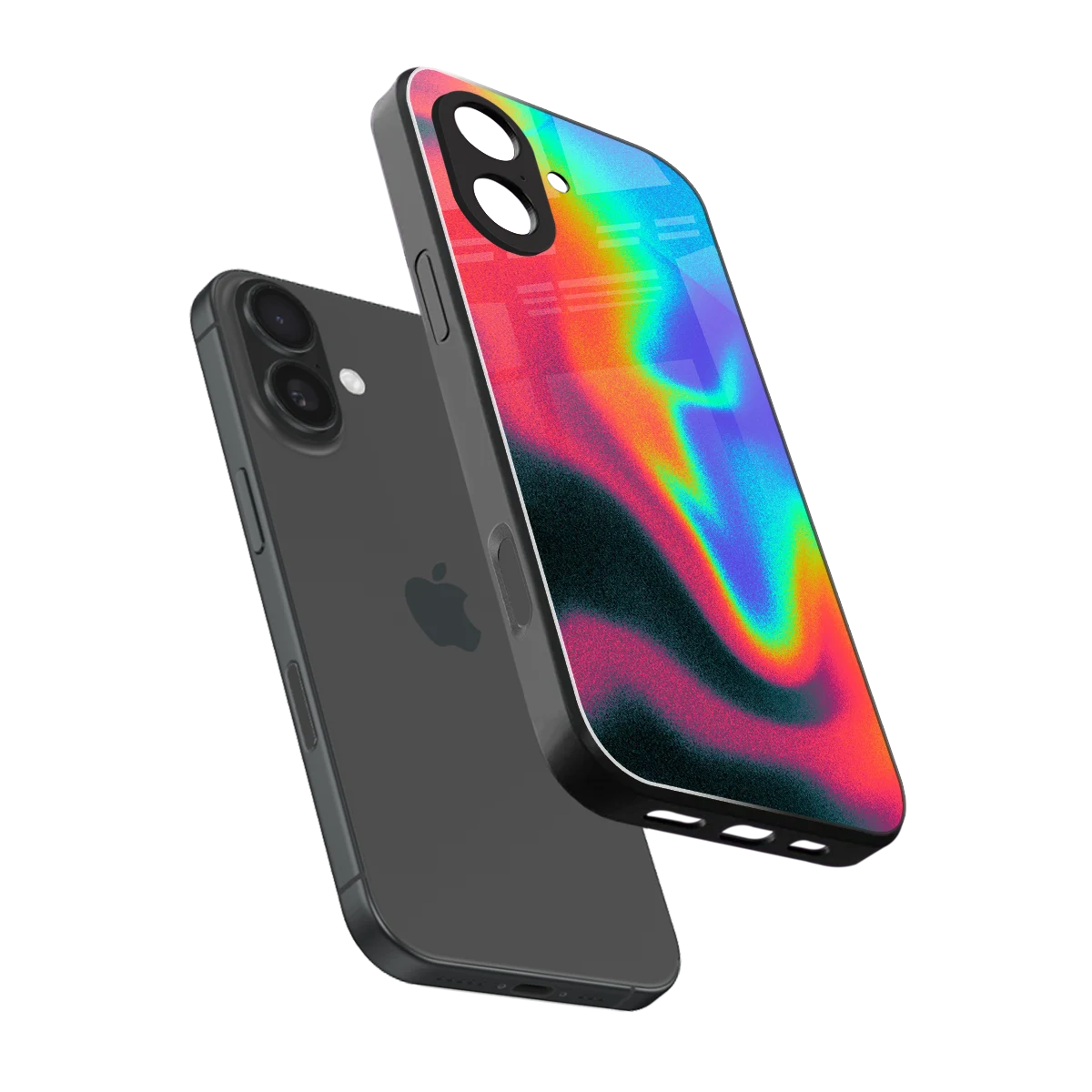 Whirlwind Aura sleek iphone 17 cover with tempered glass back and TPU edges