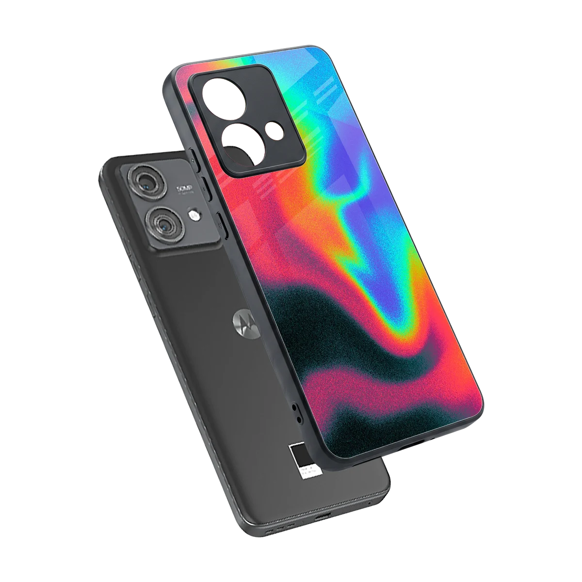 Whirlwind Aura sleek motorola edge 40 neo 5g cover with tempered glass back and TPU edges