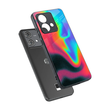 Whirlwind Aura sleek motorola edge 40 neo 5g cover with tempered glass back and TPU edges