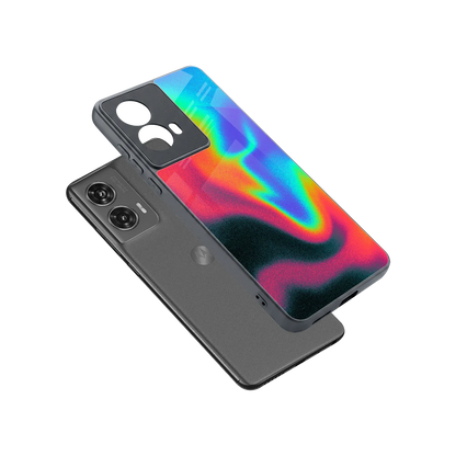 Whirlwind Aura sleek motorola edge 50 fusion cover with tempered glass back and TPU edges