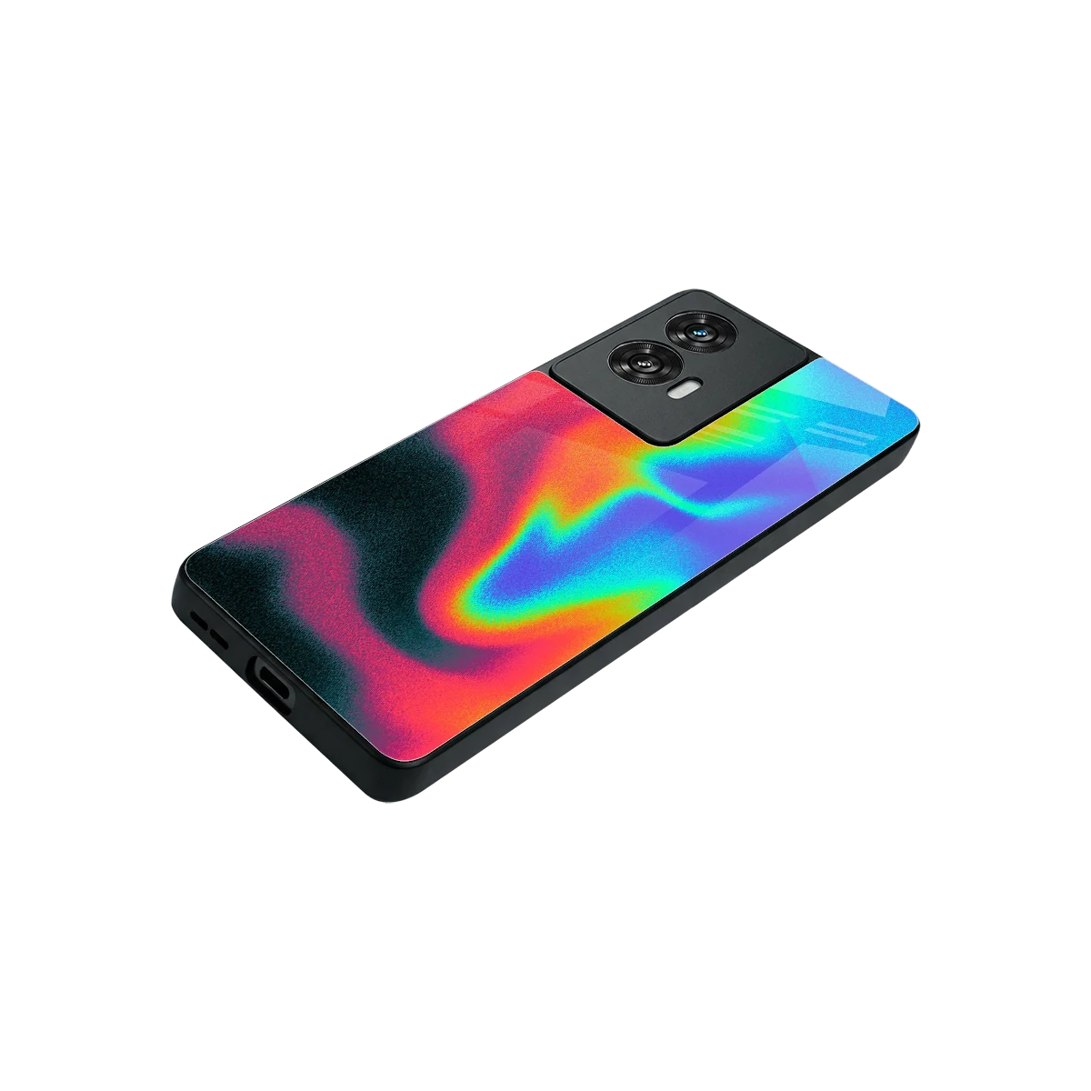 Whirlwind Aura stylish phone case for motorola edge 50 fusion | glossy glass and slim fit