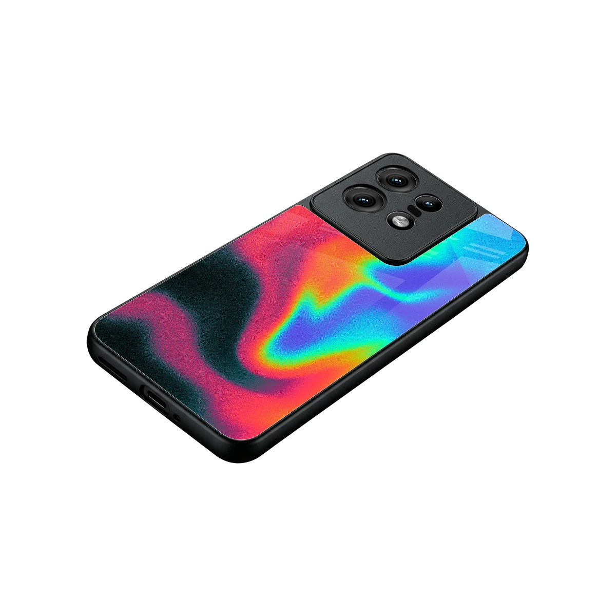 Whirlwind Aura stylish phone case for motorola edge 50 pro | glossy glass and slim fit