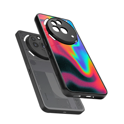 Whirlwind Aura sleek nothing phone 3a pro cover with tempered glass back and TPU edges