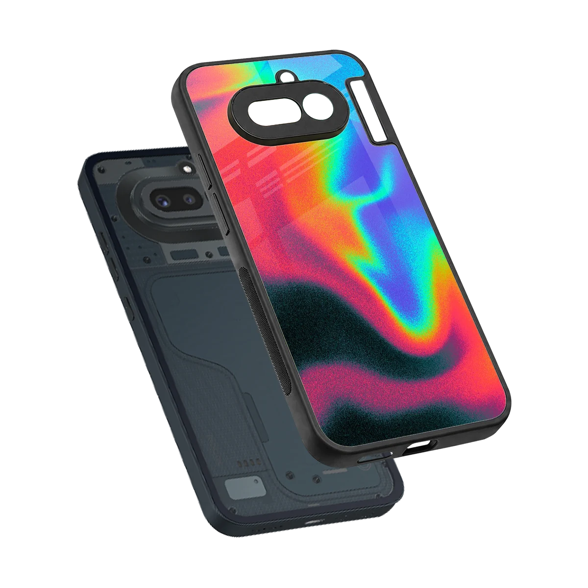 Whirlwind Aura sleek nothing phone 4a cover with tempered glass back and TPU edges