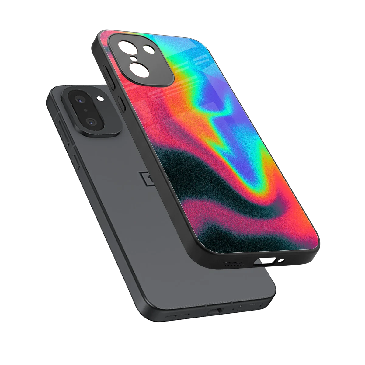 Whirlwind Aura sleek oneplus 15r cover with tempered glass back and TPU edges