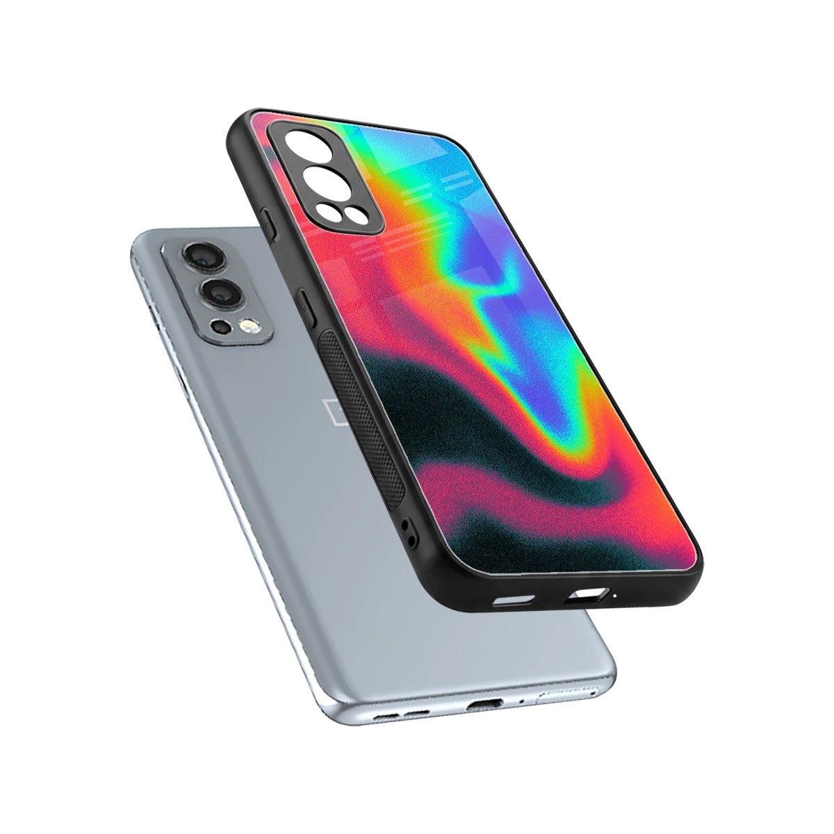 Whirlwind Aura sleek oneplus nord 2 cover with tempered glass back and TPU edges