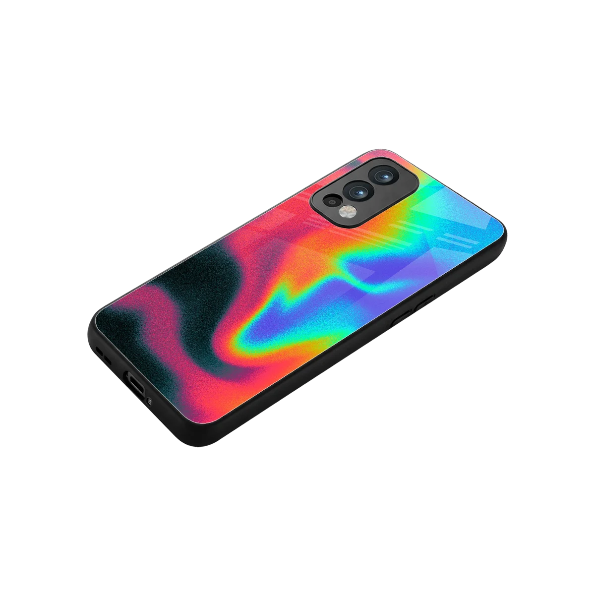 Whirlwind Aura stylish phone case for oneplus nord 2 | glossy glass and slim fit