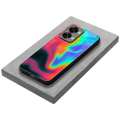 Whirlwind Aura stylish phone case for oneplus nord 2t | glossy glass and slim fit