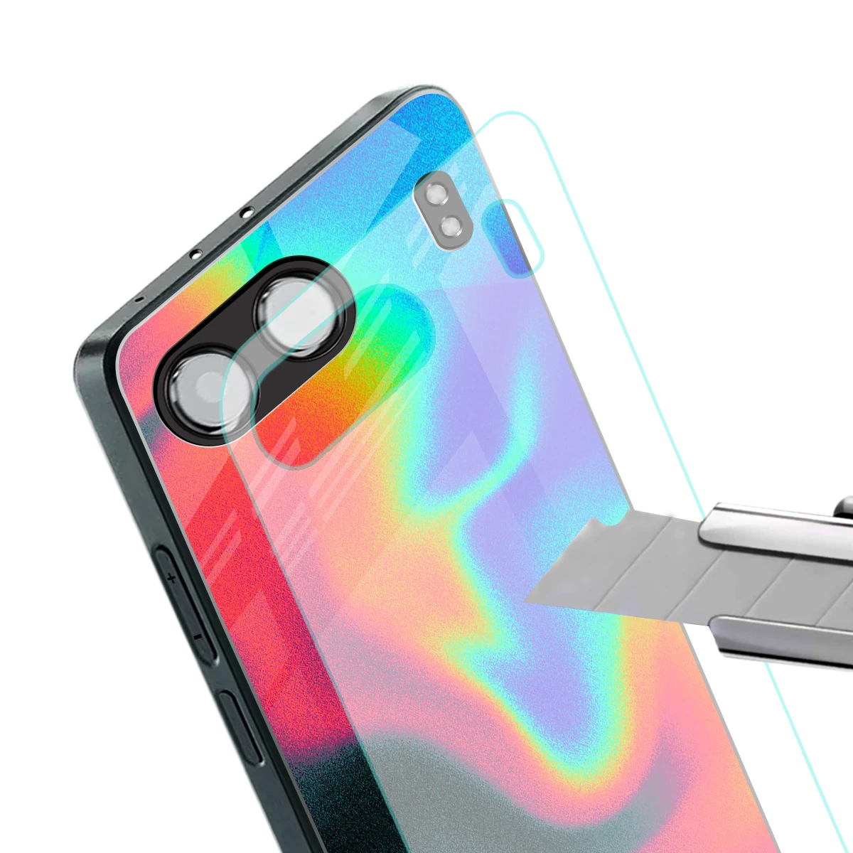 Whirlwind Aura stylish phone case for oneplus nord 4 | glossy glass and slim fit
