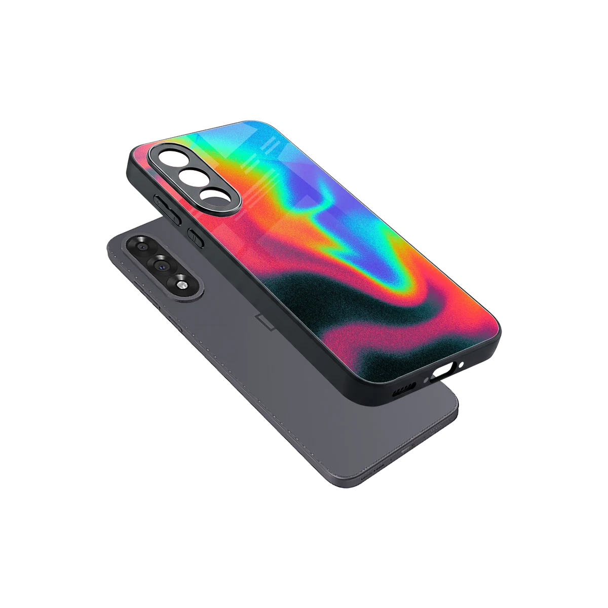 Whirlwind Aura sleek oneplus nord 5 cover with tempered glass back and TPU edges