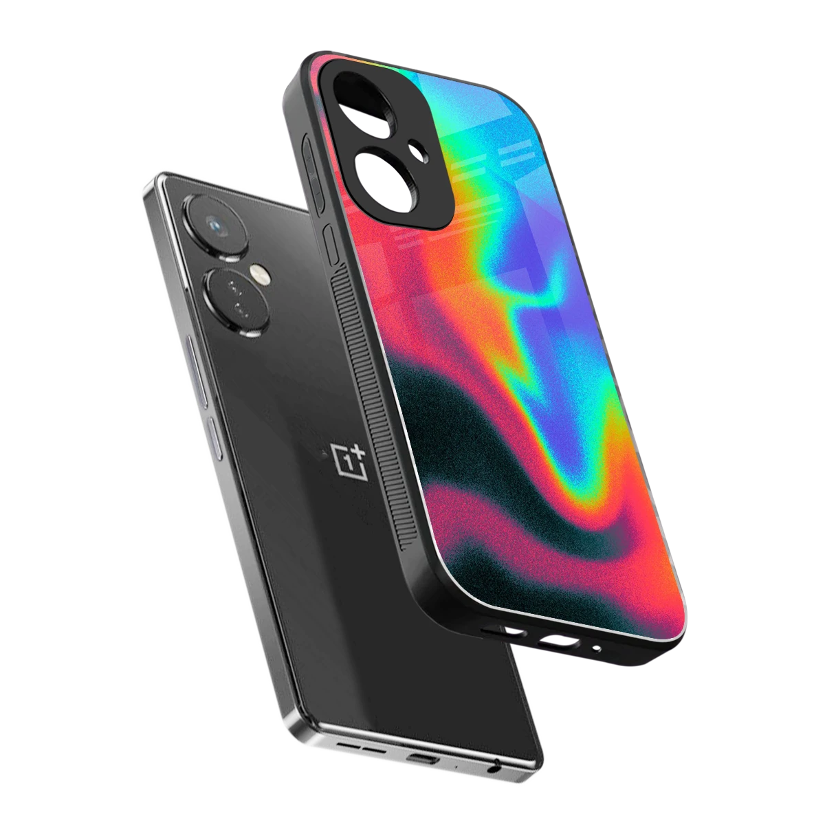 Whirlwind Aura sleek oneplus nord ce 3 cover with tempered glass back and TPU edges