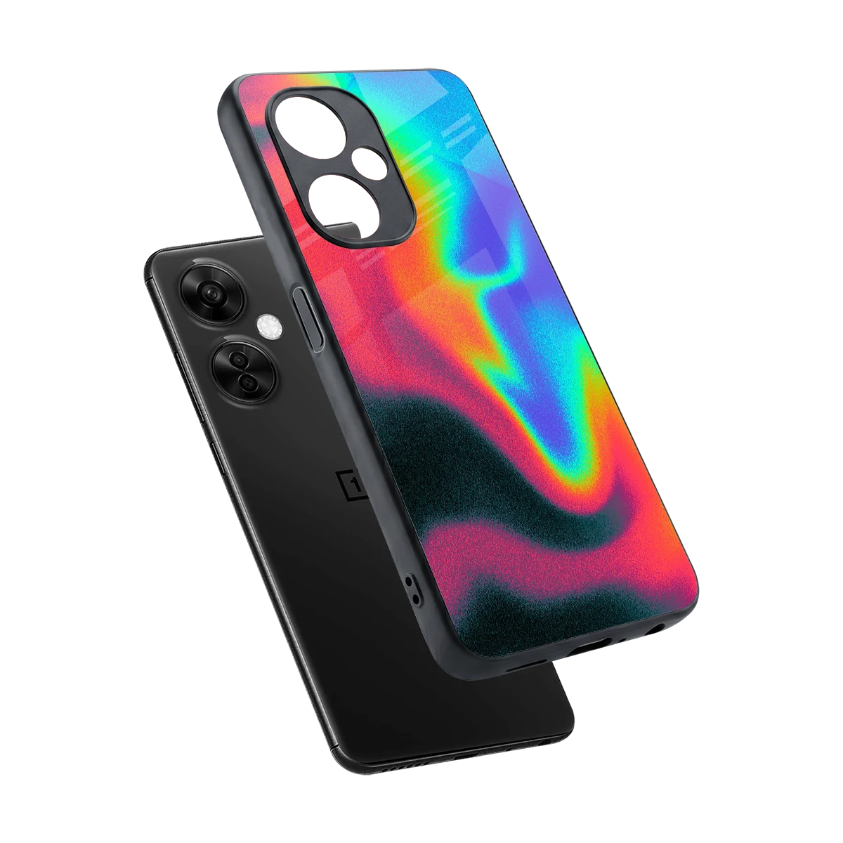 Whirlwind Aura sleek oneplus nord ce 3 lite cover with tempered glass back and TPU edges