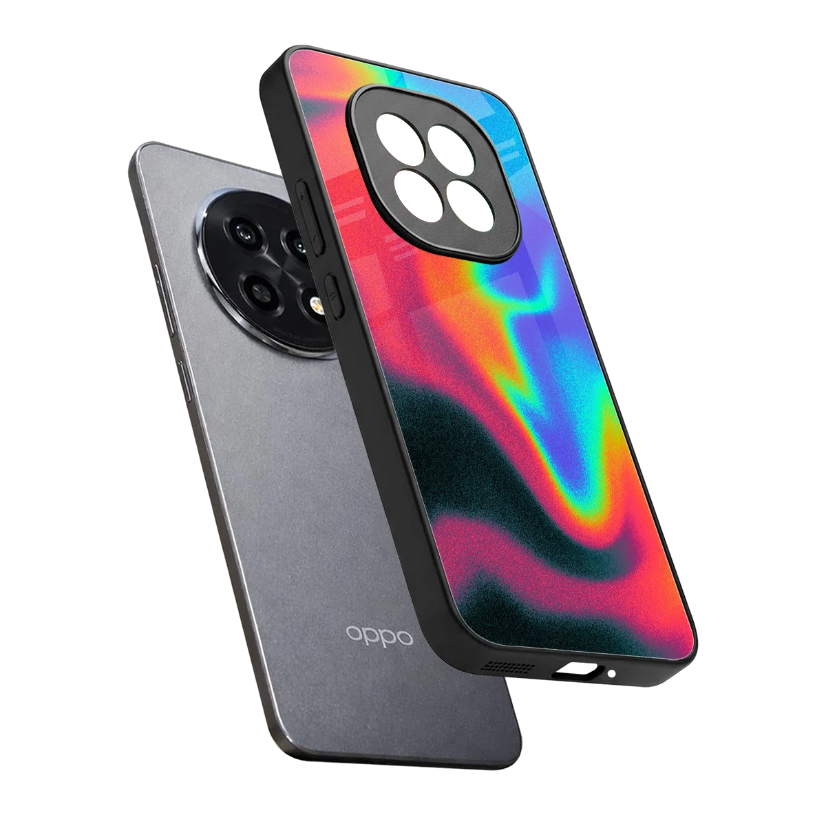 Whirlwind Aura sleek oppo f29 pro 5g cover with tempered glass back and TPU edges