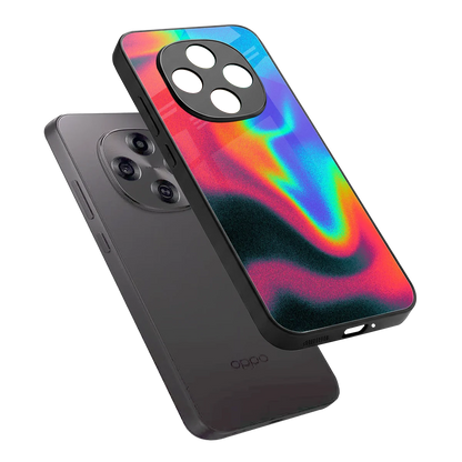 Whirlwind Aura sleek oppo f31 pro 5g cover with tempered glass back and TPU edges