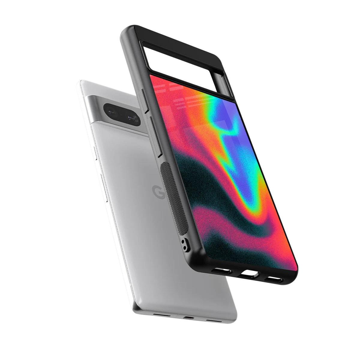 Whirlwind Aura sleek google pixel 7 cover with tempered glass back and TPU edges