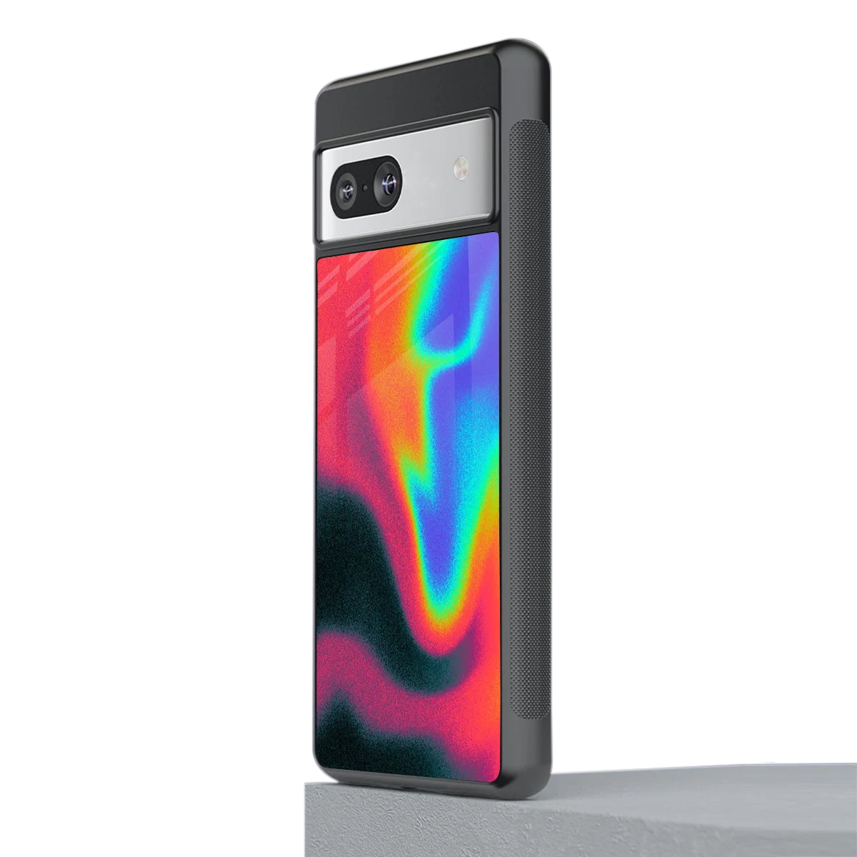 Whirlwind Aura stylish phone case for google pixel 7a | glossy glass and slim fit