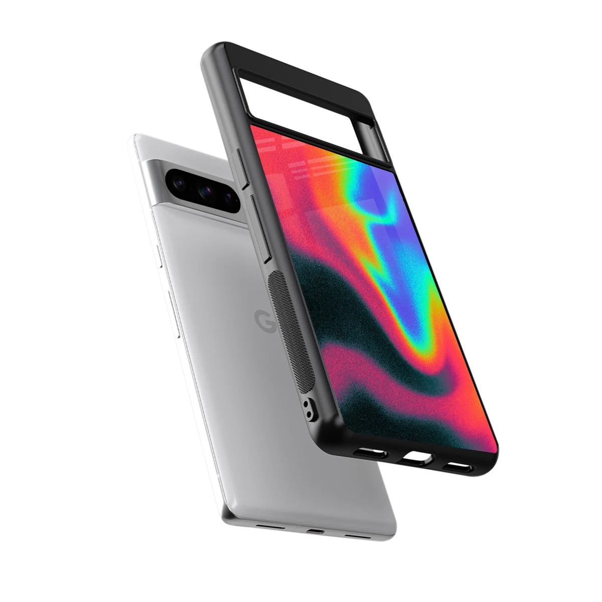 Whirlwind Aura sleek google pixel 8 pro cover with tempered glass back and TPU edges