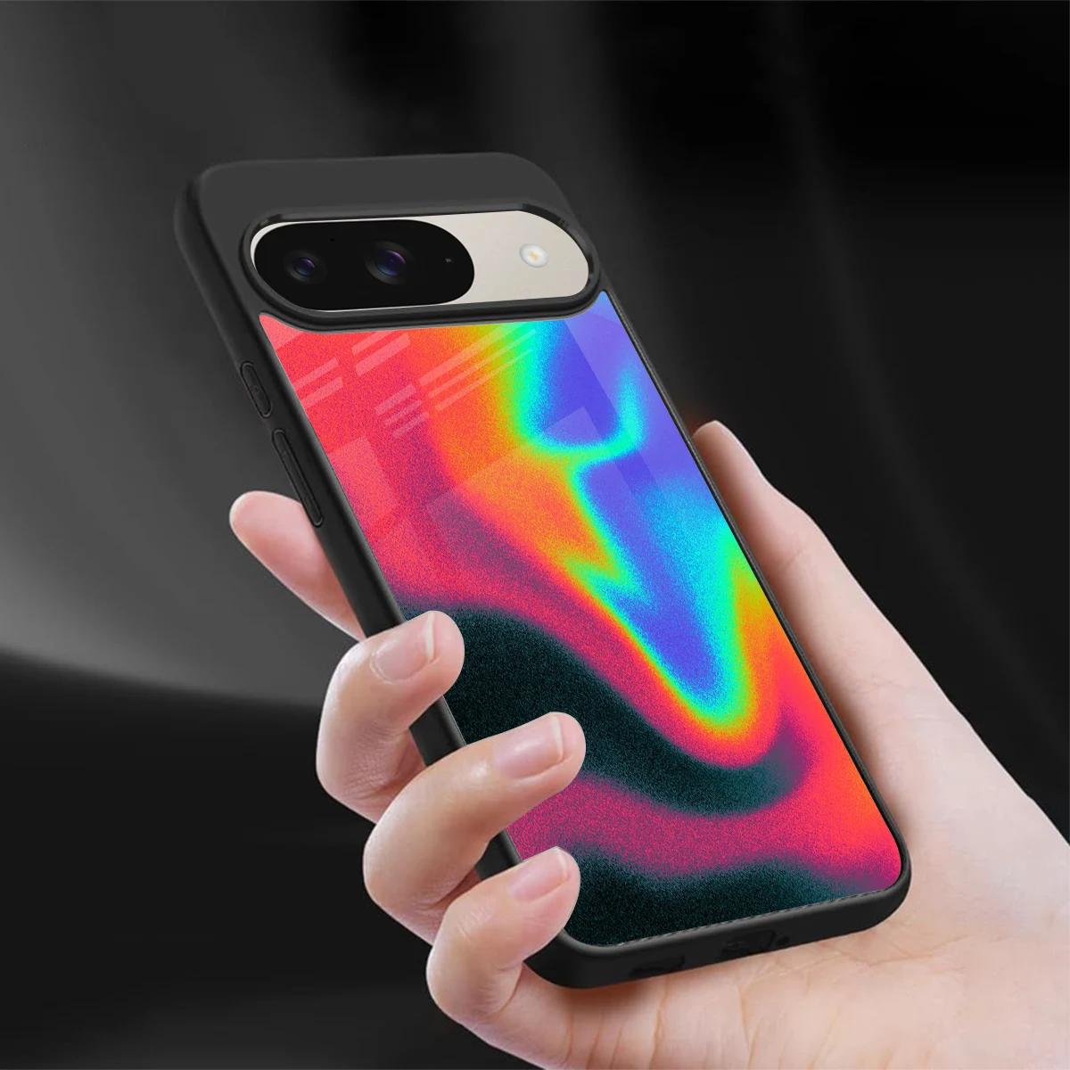 Whirlwind Aura sleek google pixel 9 cover with tempered glass back and TPU edges