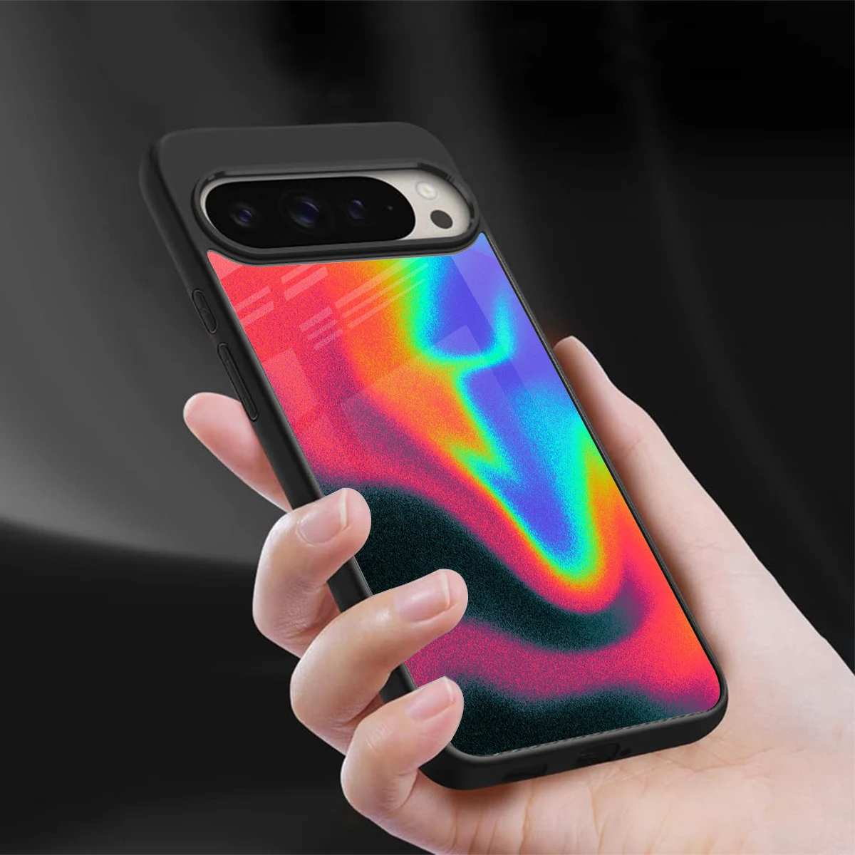 Whirlwind Aura sleek google pixel 9 pro xl cover with tempered glass back and TPU edges