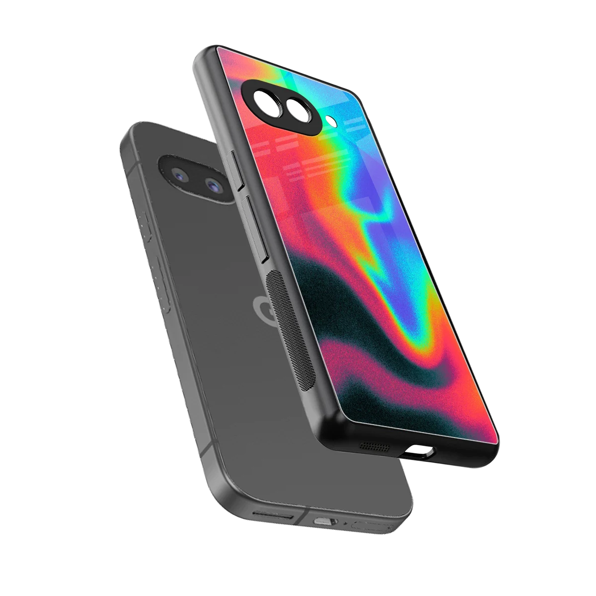 Whirlwind Aura sleek google pixel 9a cover with tempered glass back and TPU edges