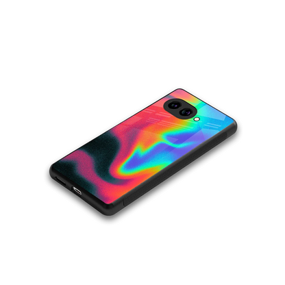 Whirlwind Aura stylish phone case for google pixel 9a | glossy glass and slim fit