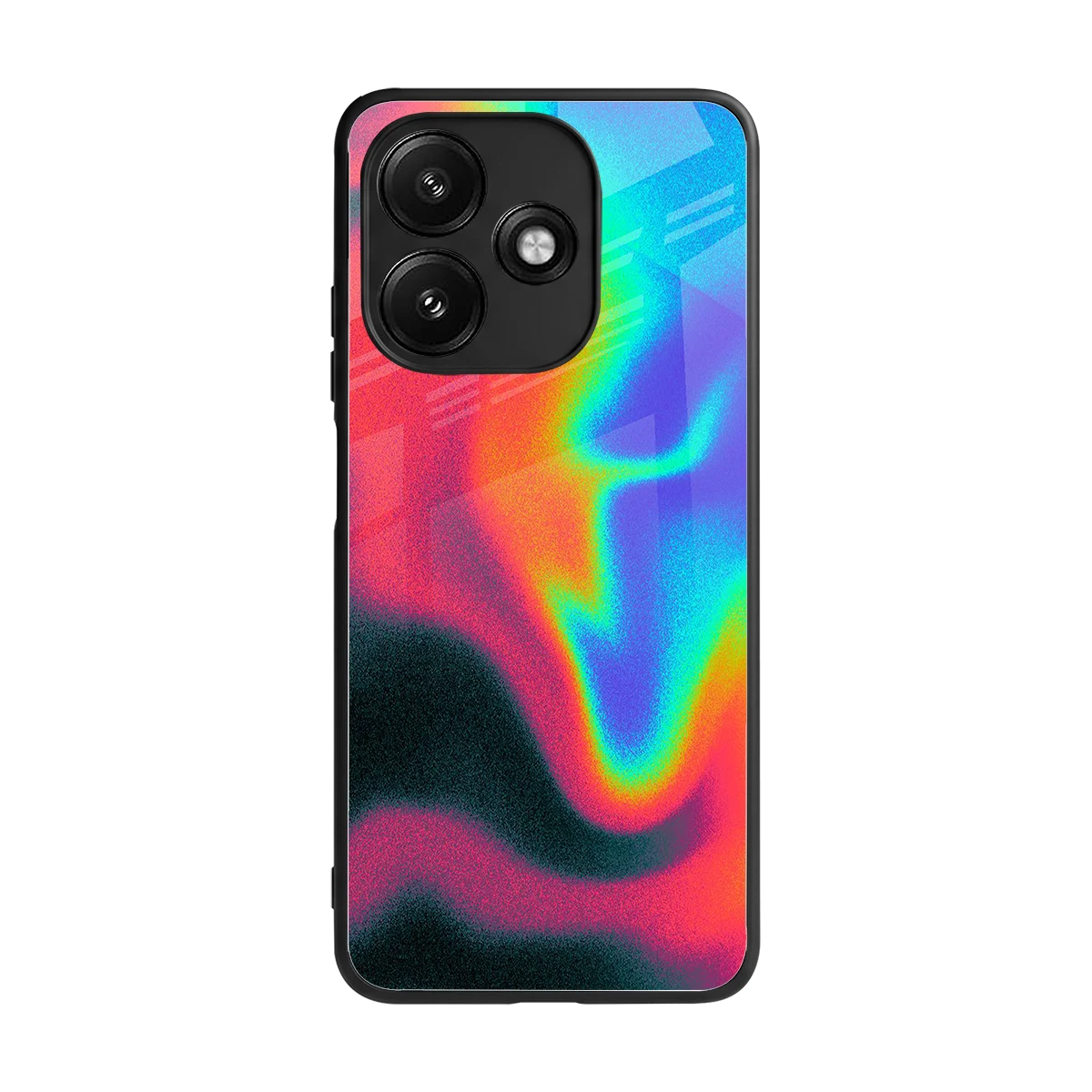 Whirlwind Aura back phone cover | glass case for redmi 12 5g