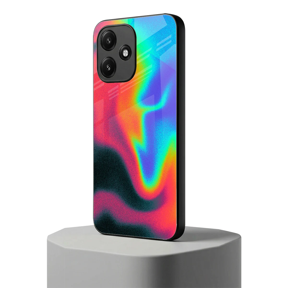 Whirlwind Aura redmi 12 5g mobile cover | shockproof glass phone case