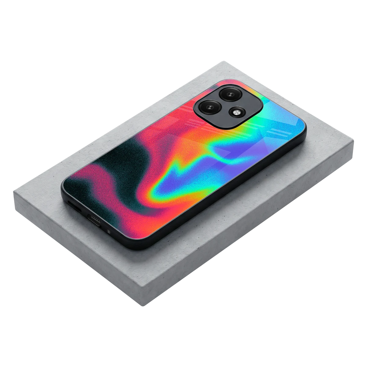Whirlwind Aura stylish phone case for redmi 12 5g | glossy glass and slim fit