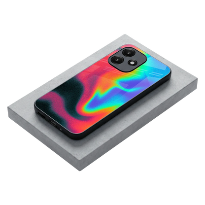 Whirlwind Aura stylish phone case for redmi 12 5g | glossy glass and slim fit
