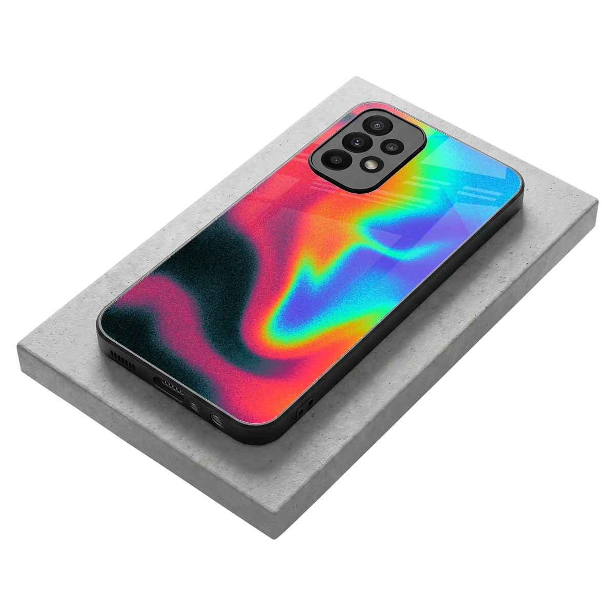 Whirlwind Aura stylish phone case for samsung galaxy a23 | glossy glass and slim fit