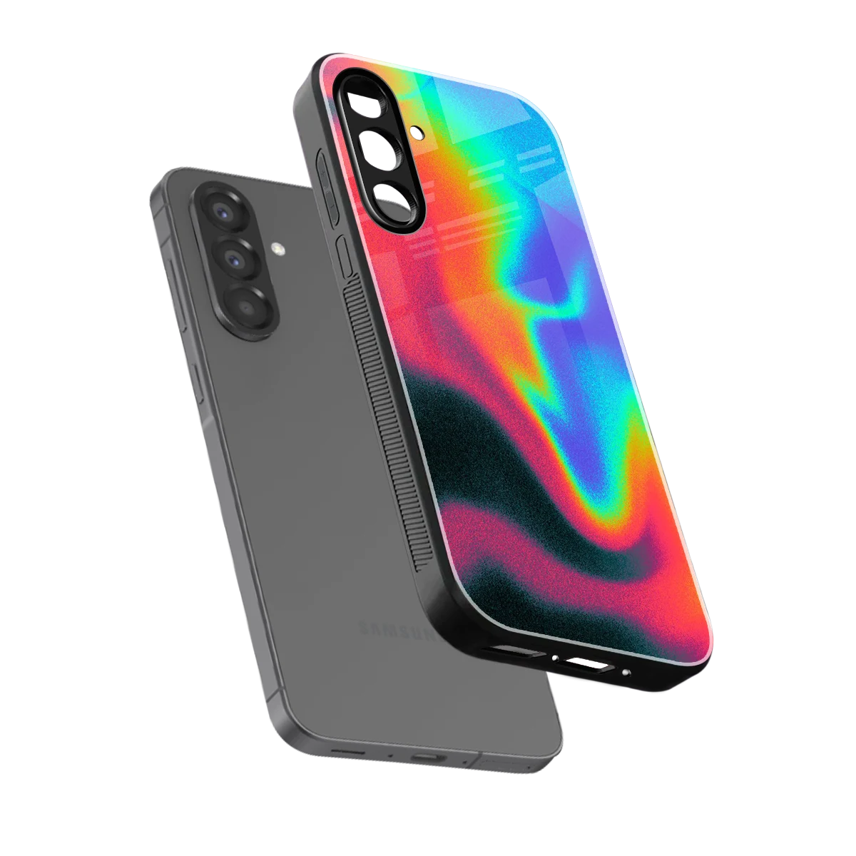 Whirlwind Aura sleek samsung galaxy a37 5g cover with tempered glass back and TPU edges