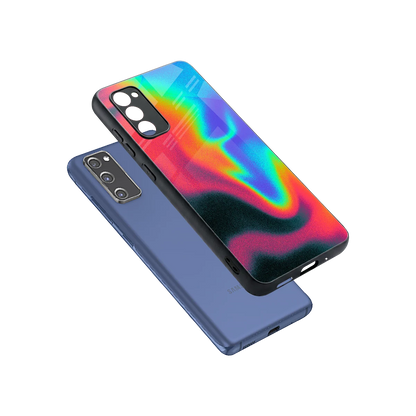 Whirlwind Aura sleek samsung galaxy s20 fe cover with tempered glass back and TPU edges