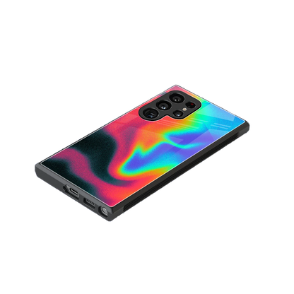 Whirlwind Aura stylish phone case for samsung galaxy s24 ultra | glossy glass and slim fit