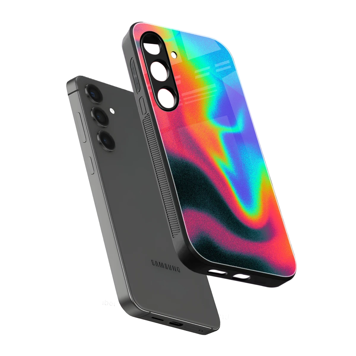 Whirlwind Aura sleek samsung galaxy s25 fe cover with tempered glass back and TPU edges