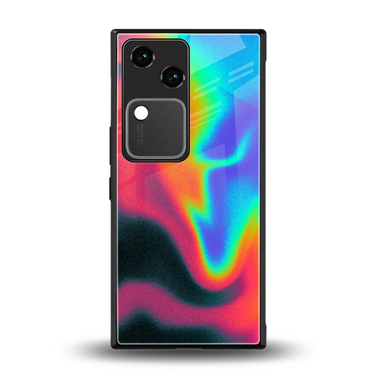 Whirlwind Aura back phone cover | glass case for vivo v30