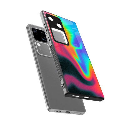 Whirlwind Aura sleek vivo v30 cover with tempered glass back and TPU edges