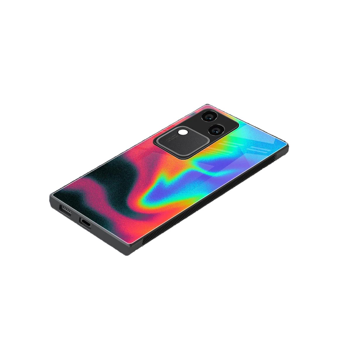 Whirlwind Aura stylish phone case for vivo v30 | glossy glass and slim fit