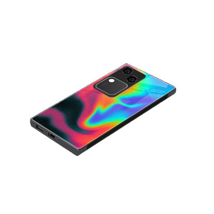Whirlwind Aura stylish phone case for vivo v30 | glossy glass and slim fit