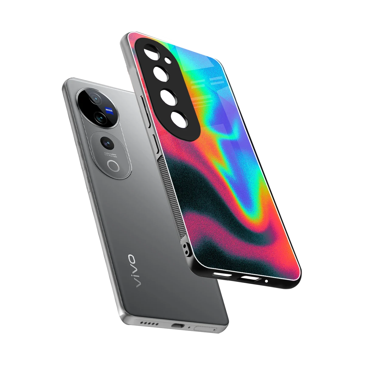 Whirlwind Aura sleek vivo v40 pro cover with tempered glass back and TPU edges