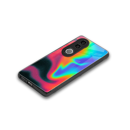 Whirlwind Aura stylish phone case for vivo v50 | glossy glass and slim fit