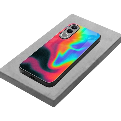 Whirlwind Aura stylish phone case for vivo v70 fe | glossy glass and slim fit
