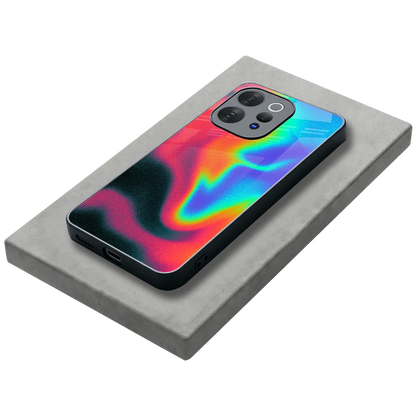 Whirlwind Aura stylish phone case for vivo v70 | glossy glass and slim fit